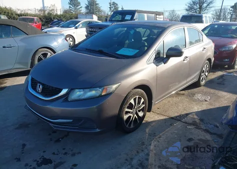 2014 Honda Civic Ex из США, поврежденный, VIN 2HGFB2F80EH543947